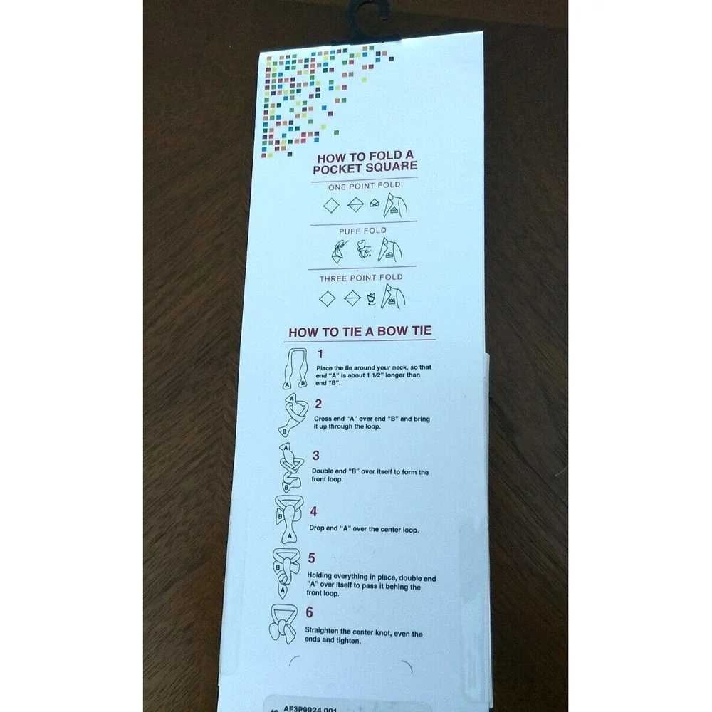 ALFANI SPECTRUM Men's‎ Bow Tie & Pocket Square Black w/ Gray White Stripes NEW - Picture 8 of 11